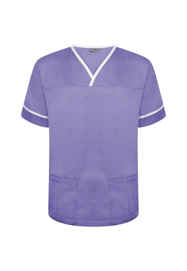 Unisex Contrast Trim Scrub Top NSTT - The Work Uniform Company