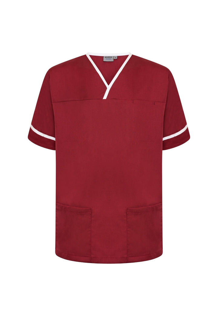 Unisex Contrast Trim Scrub Top NSTT - The Work Uniform Company