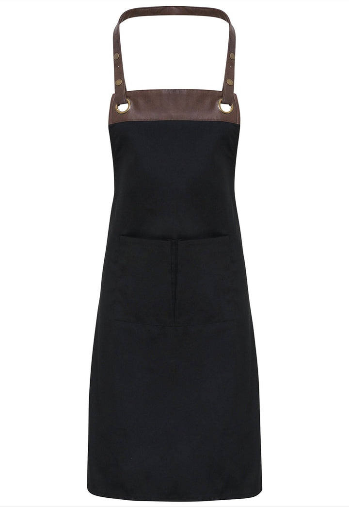 Espresso Bib Apron PR123 - The Work Uniform Company