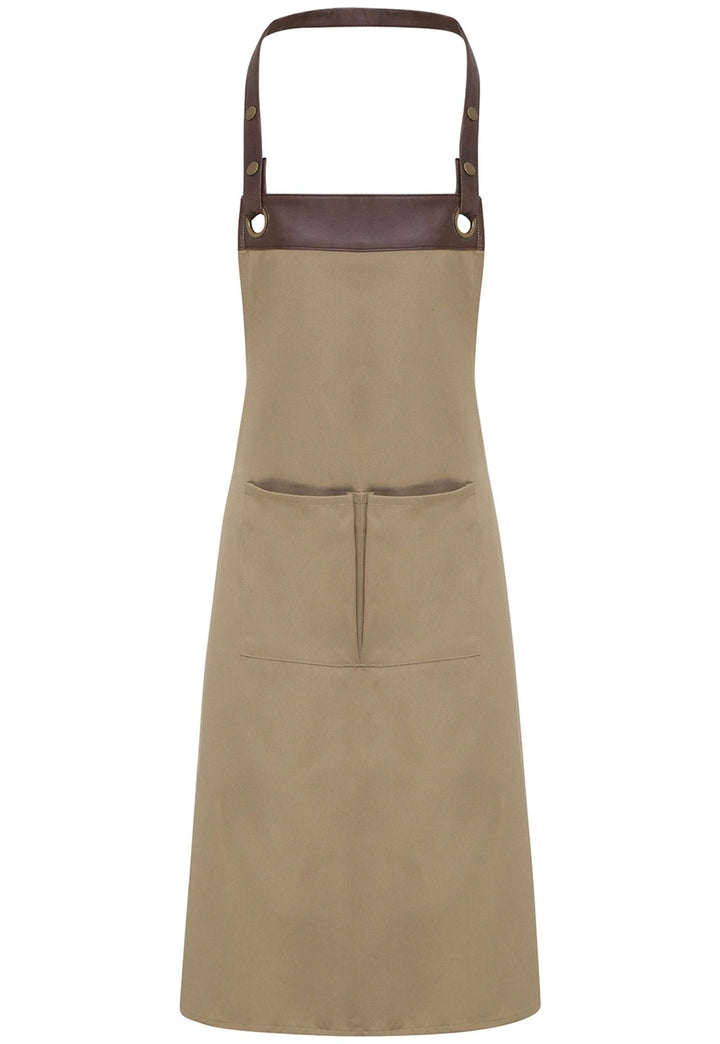 Espresso Bib Apron PR123 - The Work Uniform Company