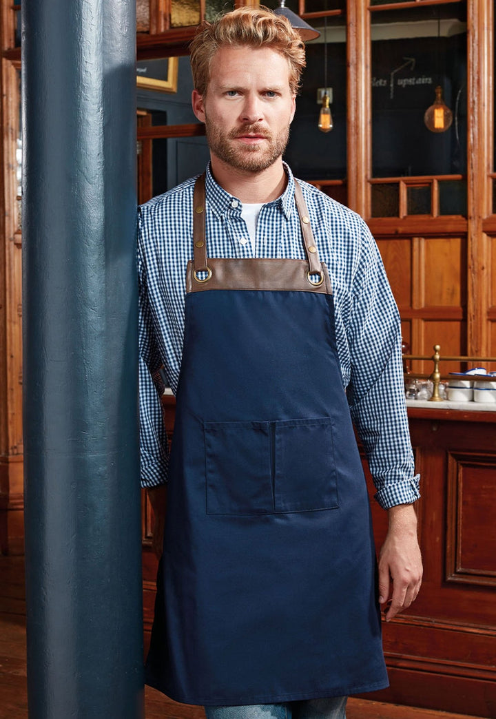 Espresso Bib Apron PR123 - The Work Uniform Company