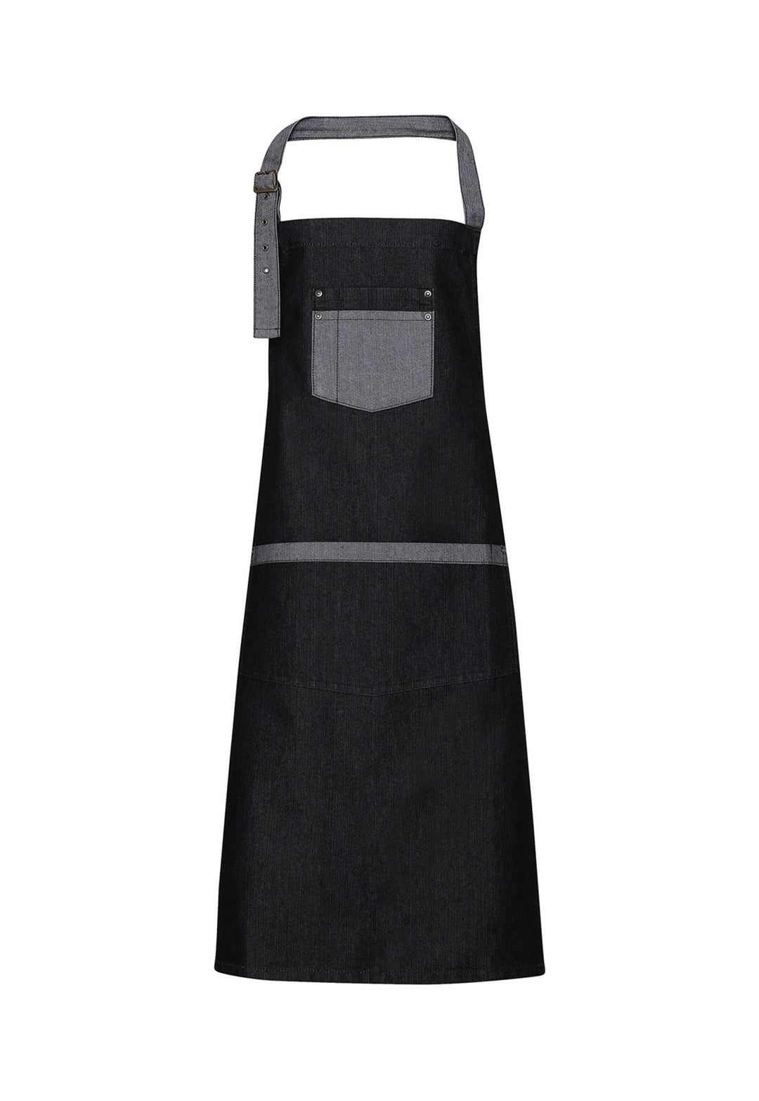 Denim Bib Apron Industrial Chic PR127 - The Work Uniform Company