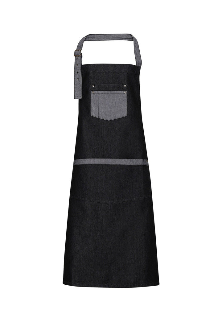 Denim Bib Apron Industrial Chic PR127 - The Work Uniform Company
