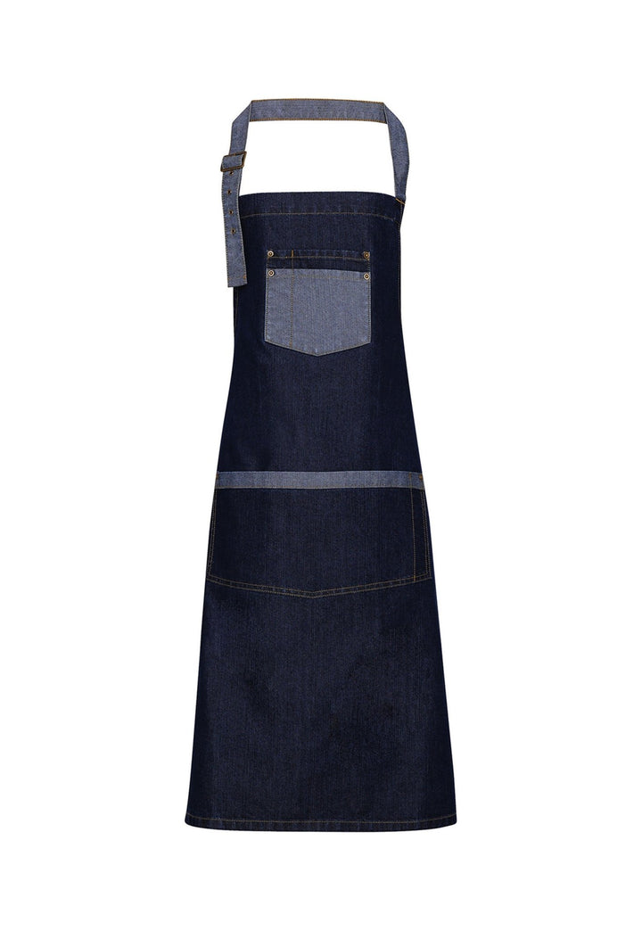 Denim Bib Apron Industrial Chic PR127 - The Work Uniform Company