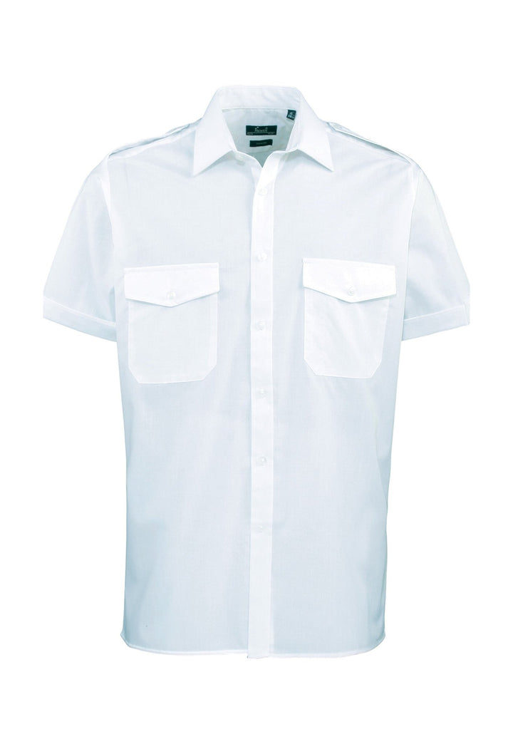 Men's Short Sleeve Pilot Shirt - The Work Uniform Company