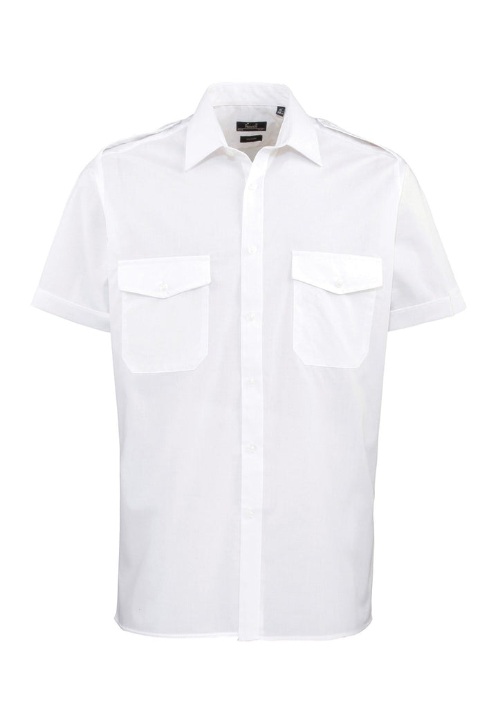 Men's Short Sleeve Pilot Shirt - The Work Uniform Company
