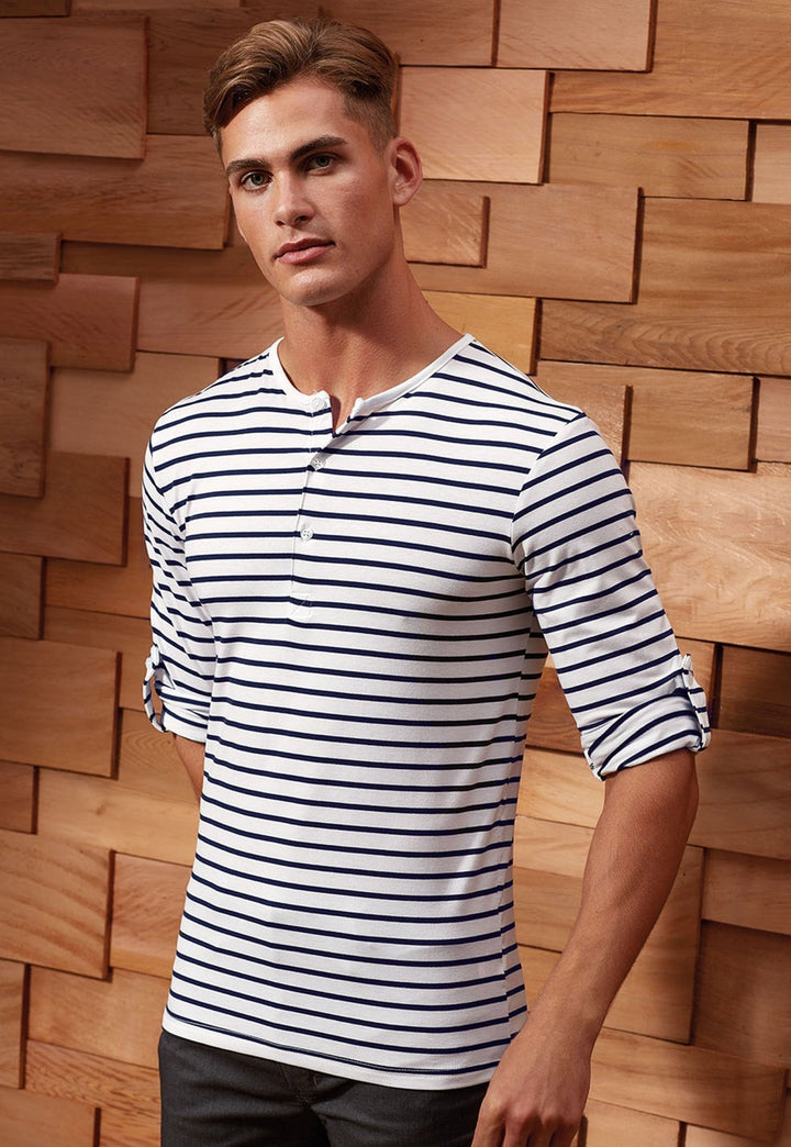 Men's Long John Roll Sleeve Tee PR218 - The Work Uniform Company
