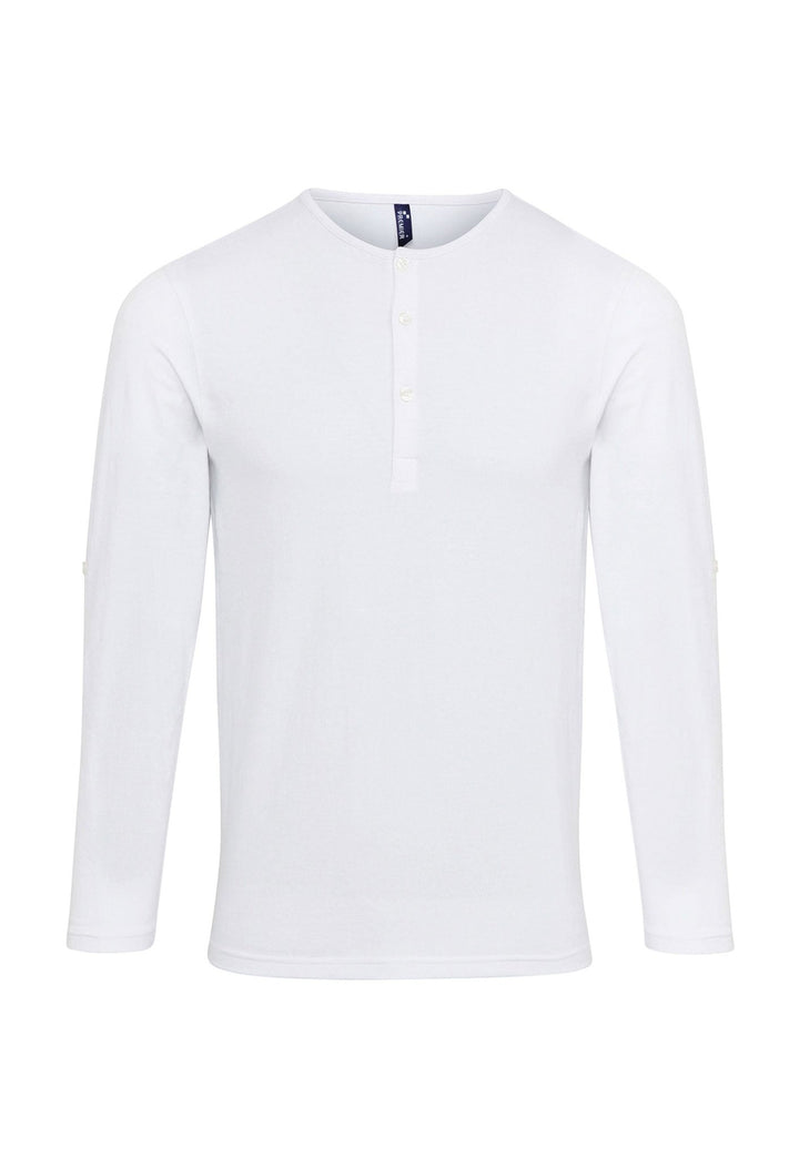 Men's Long John Roll Sleeve Tee PR218 - The Work Uniform Company