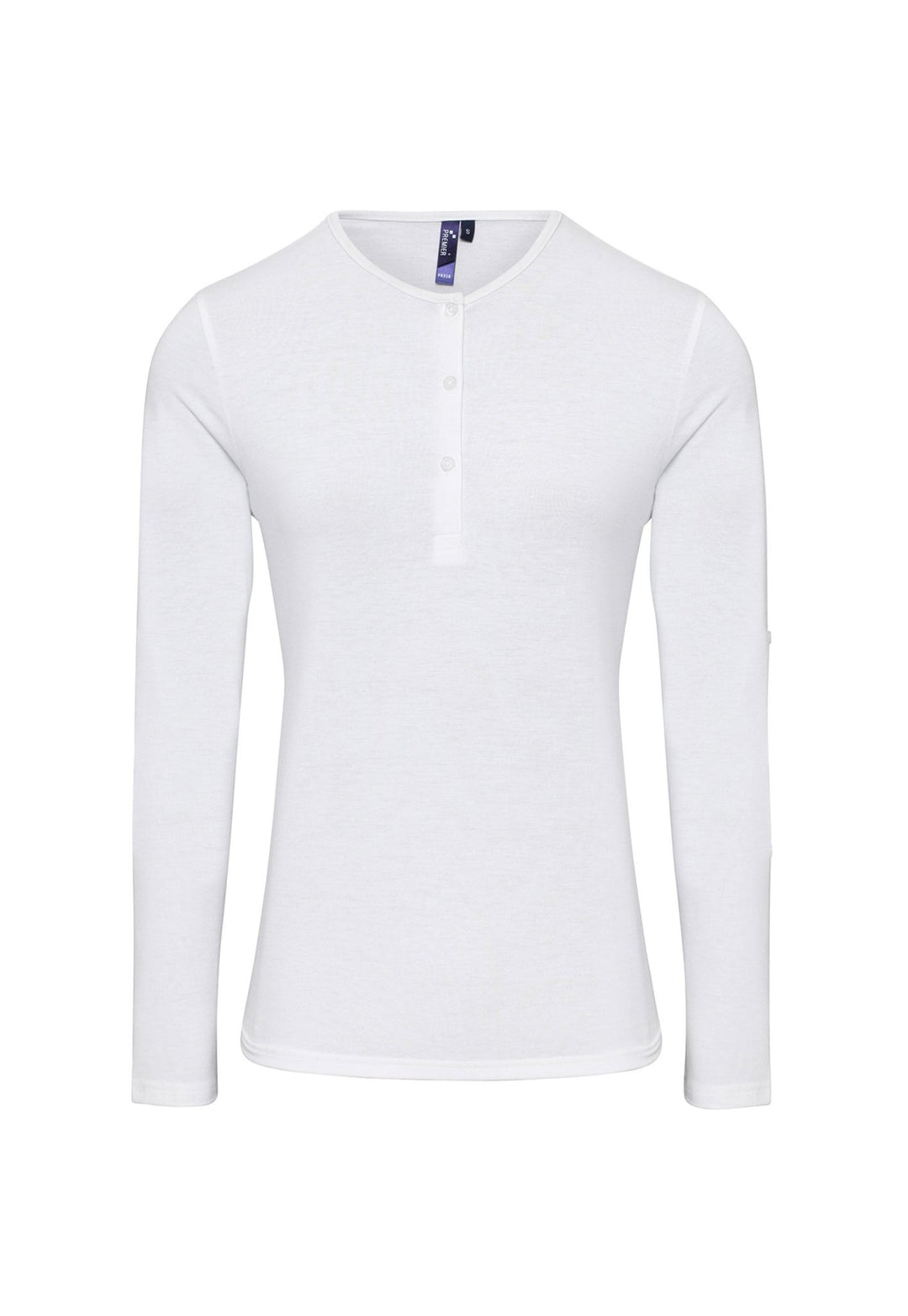 Women's Long John Roll Sleeve Tee - The Work Uniform Company