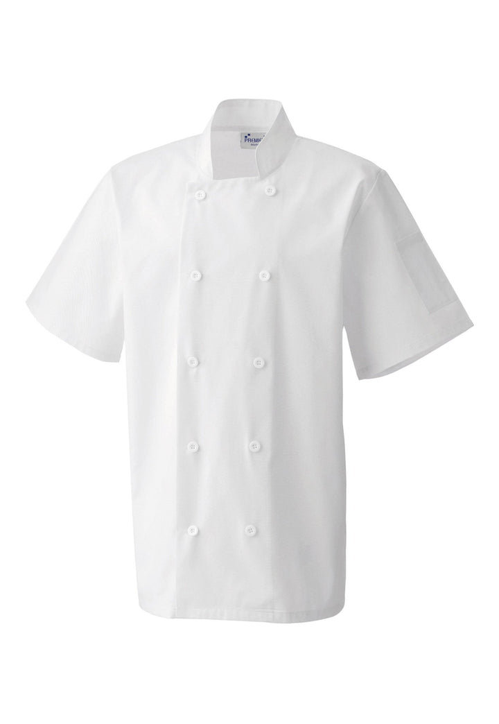Short Sleeve Chef's Jacket PR656 - The Work Uniform Company