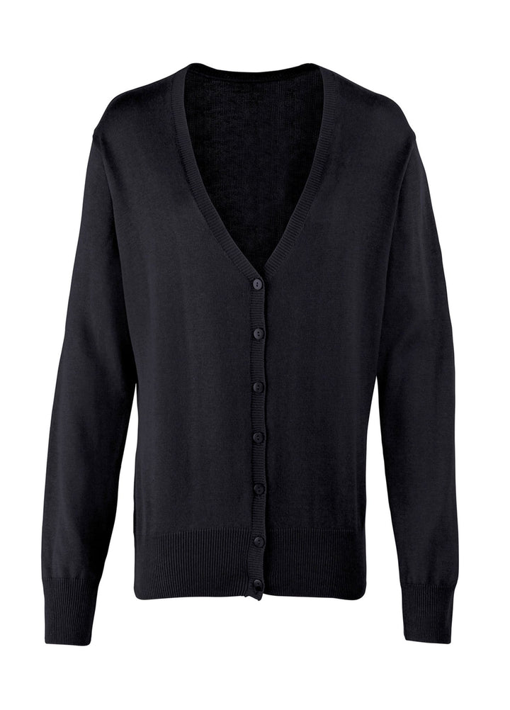 Women's Button Through Knitted Cardigan - The Work Uniform Company