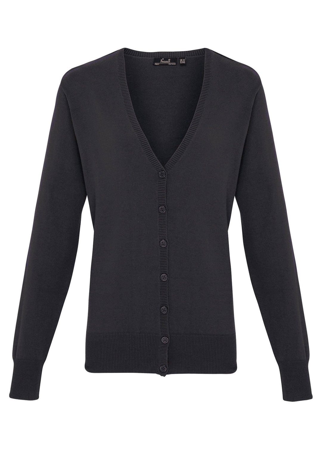 Women's Button Through Knitted Cardigan - The Work Uniform Company