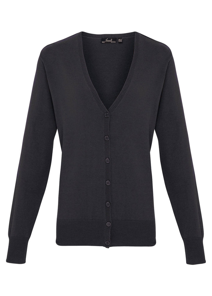 Women's Button Through Knitted Cardigan - The Work Uniform Company