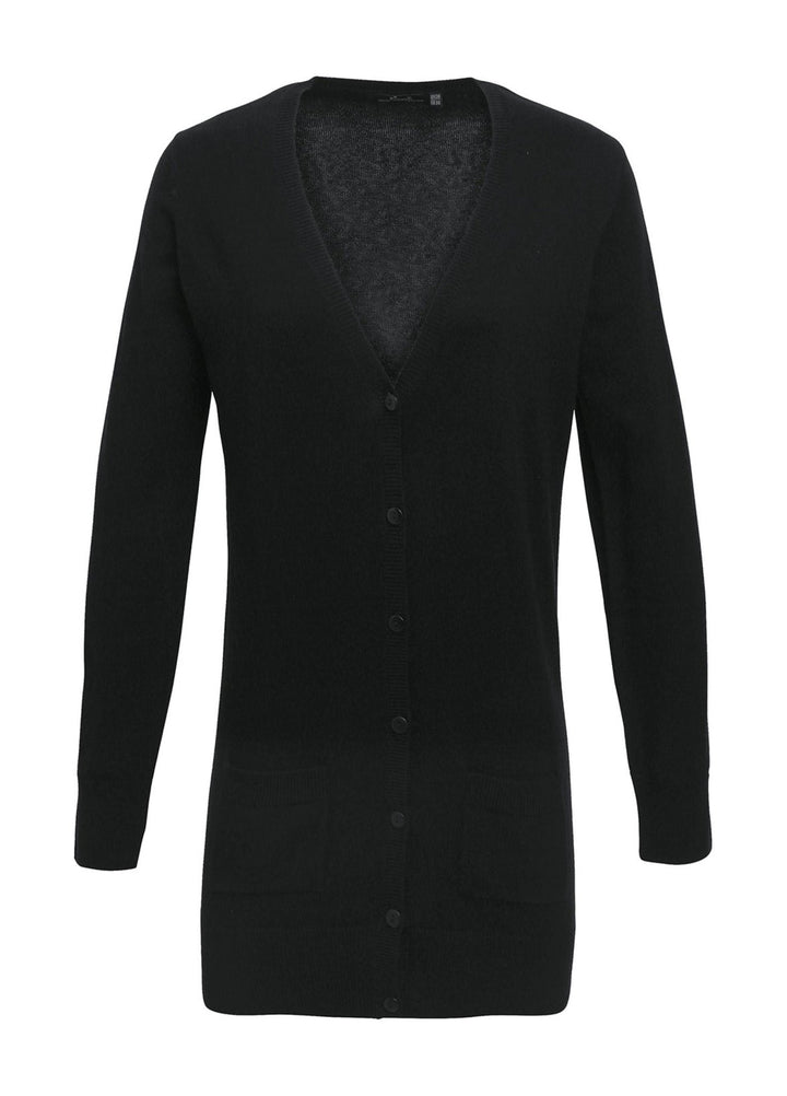 Women's Longline Knitted Cardigan - The Work Uniform Company