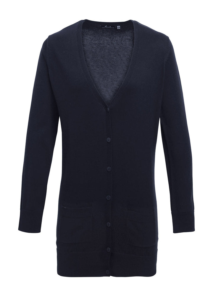Women's Longline Knitted Cardigan - The Work Uniform Company
