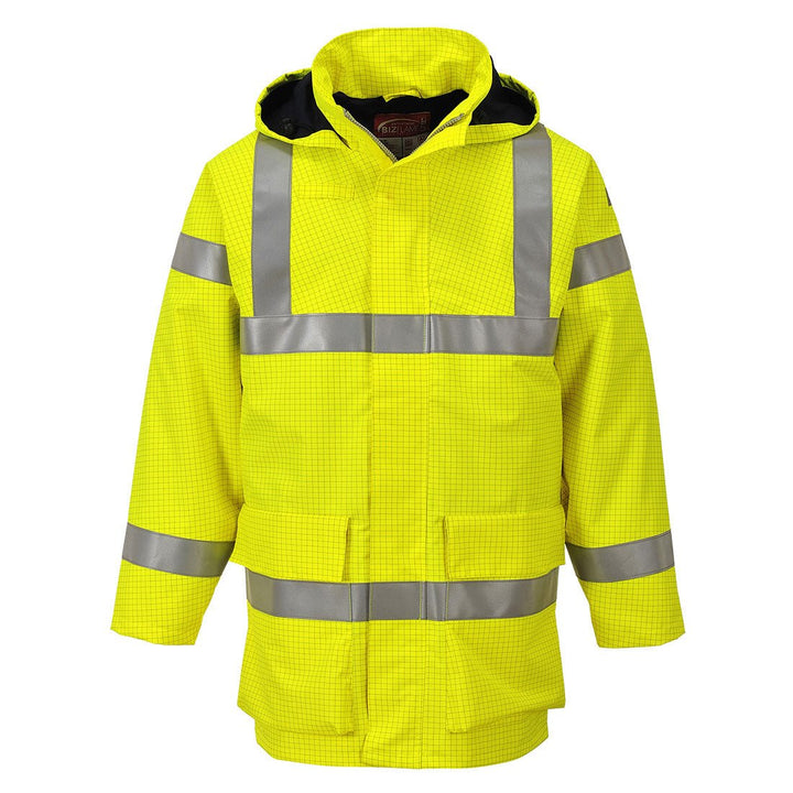 Bizflame Multi Lite Hi Vis Rain Jacket S774 - The Work Uniform Company