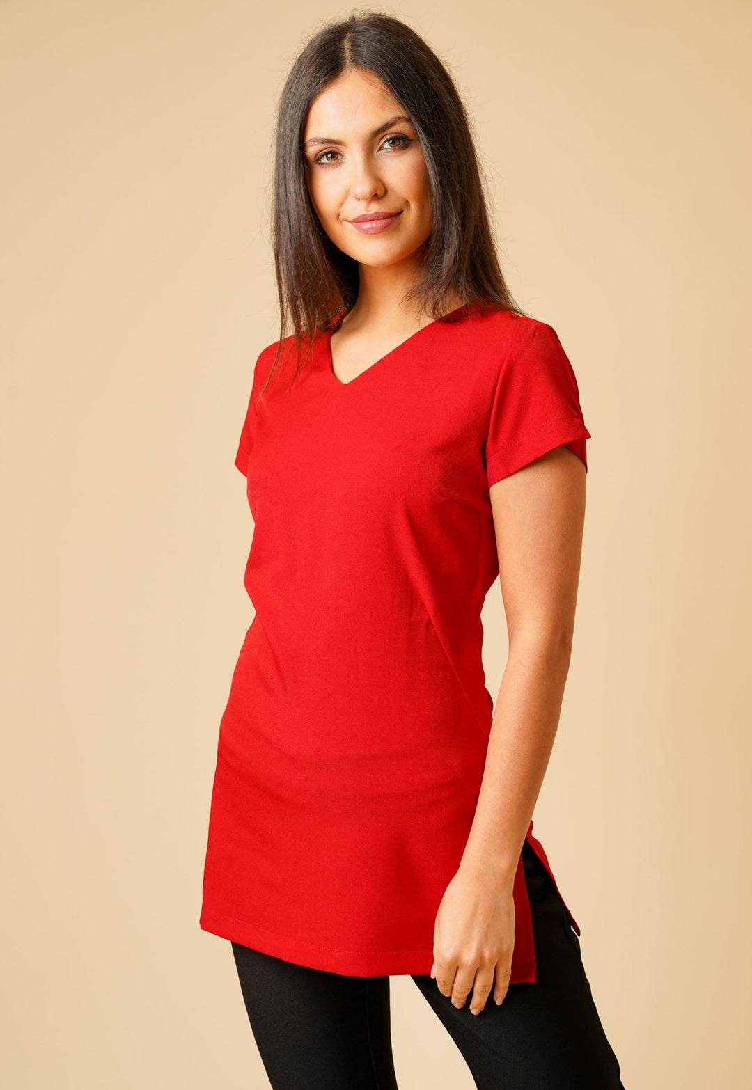 Celeste V Neck Tunic - The Work Uniform Company
