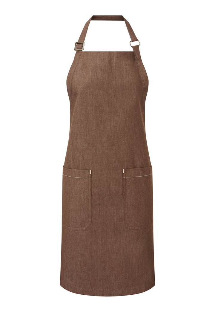Cotton Denim Apron Organic Fairtrade Certified PR113 - The Work Uniform Company