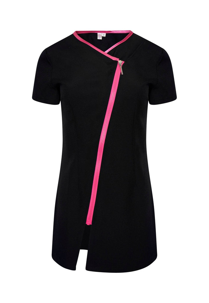 Eve Contrast Zip Tunic - The Work Uniform Company