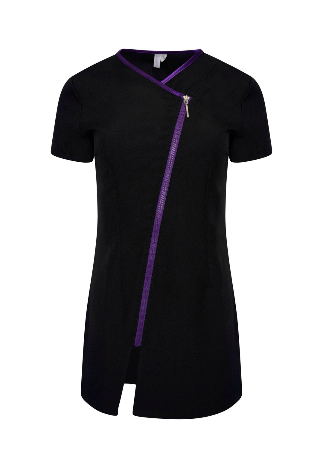 Eve Contrast Zip Tunic - The Work Uniform Company