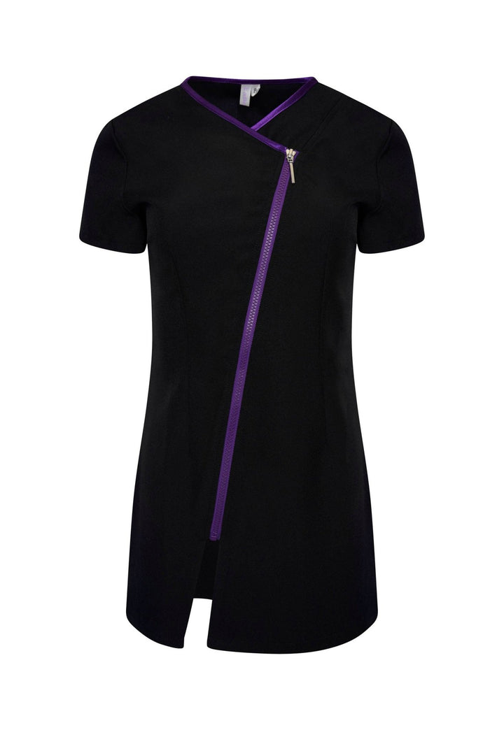 Eve Contrast Zip Tunic - The Work Uniform Company