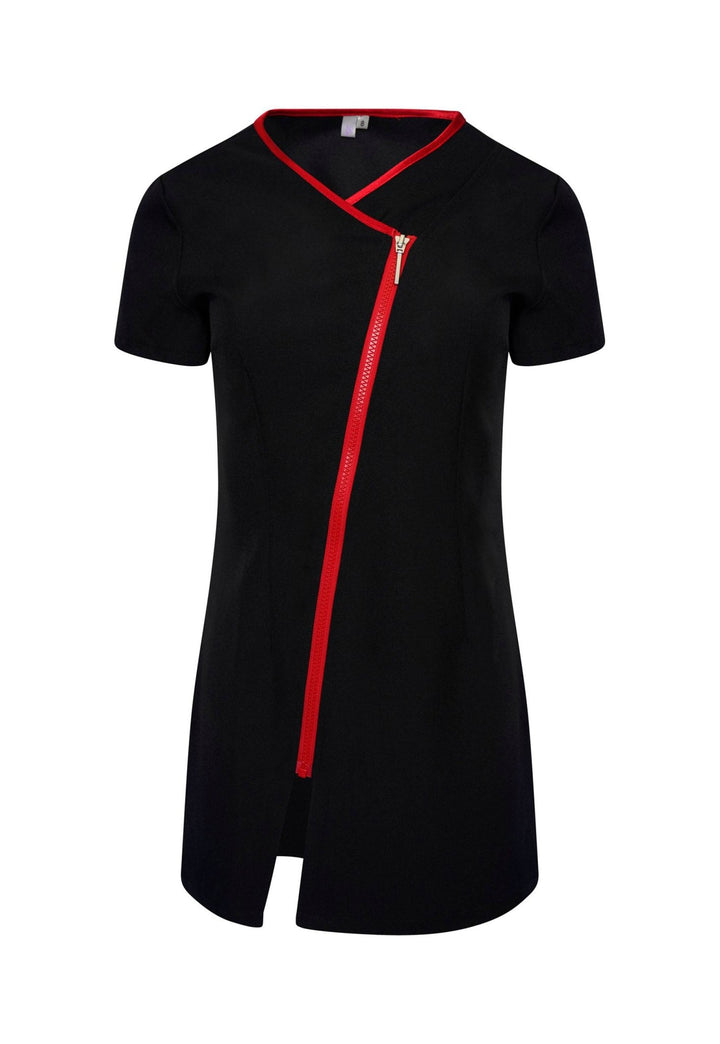 Eve Contrast Zip Tunic - The Work Uniform Company