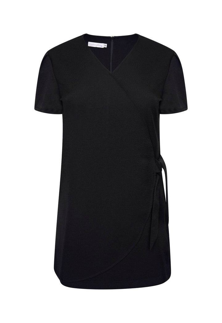 Gisele Faux Wrap Over Tunic - The Work Uniform Company