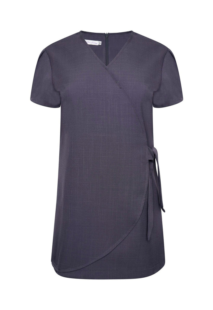 Gisele Faux Wrap Over Tunic - The Work Uniform Company