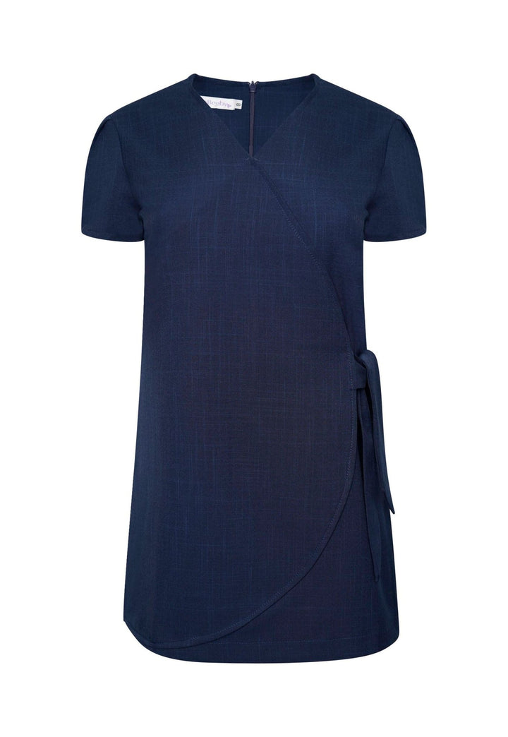 Gisele Faux Wrap Over Tunic - The Work Uniform Company