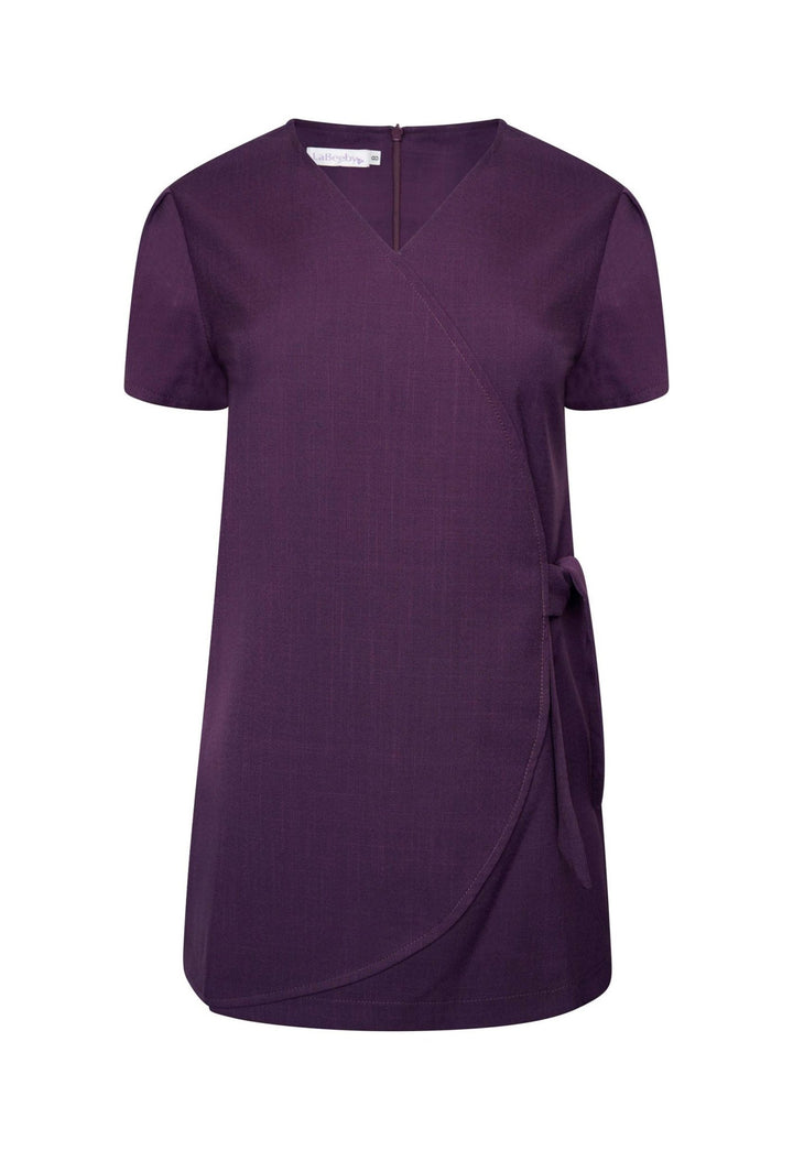 Gisele Faux Wrap Over Tunic - The Work Uniform Company