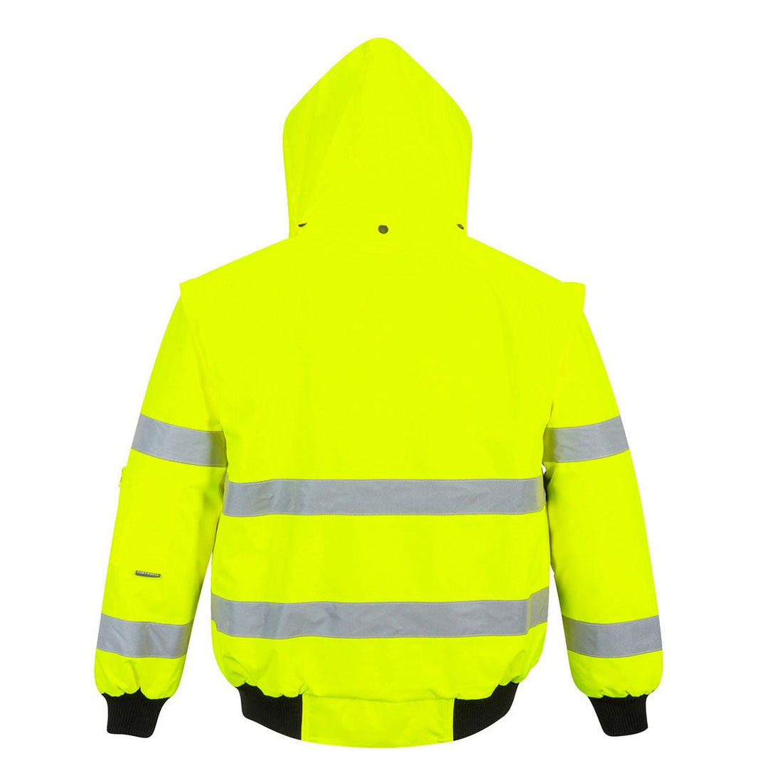 Hi Vis 3 In 1 Bomber Jacket - The Work Uniform Company