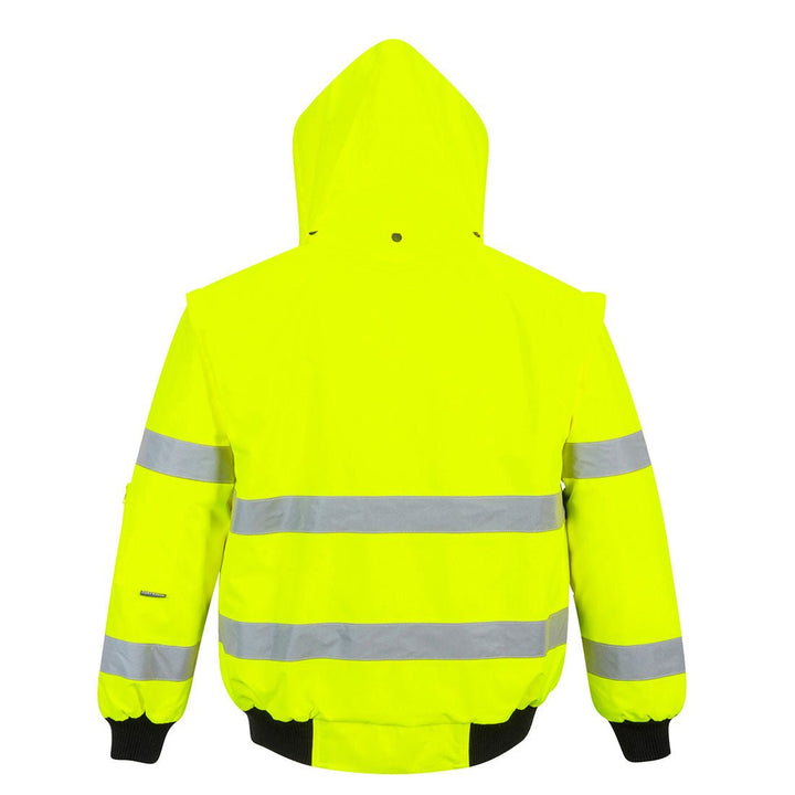 Hi Vis 3 In 1 Bomber Jacket - The Work Uniform Company
