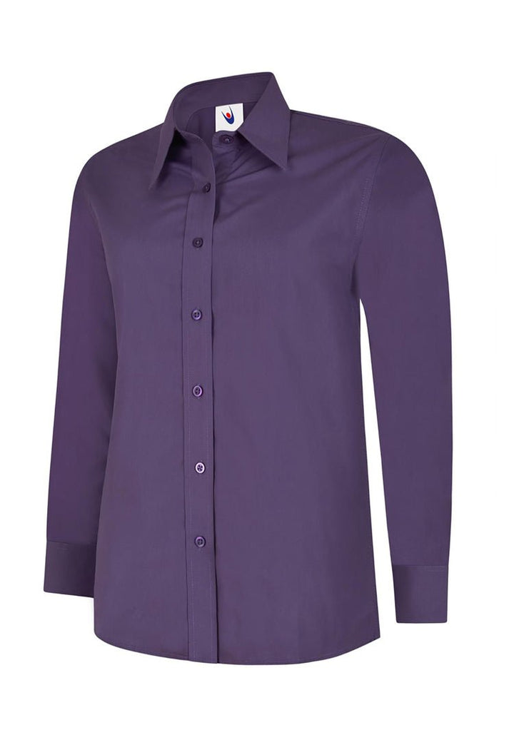 Ladies Poplin Full Sleeve Shirt - The Work Uniform Company
