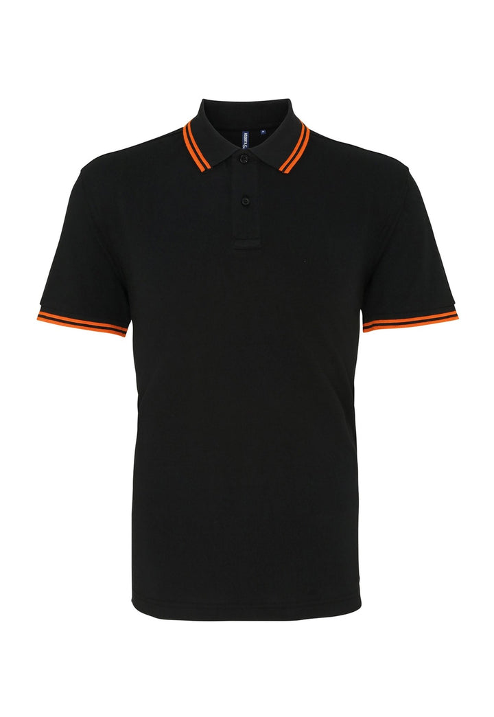 Men's Classic Fit Tipped Dark Polo Shirt AQ011 - The Work Uniform Company