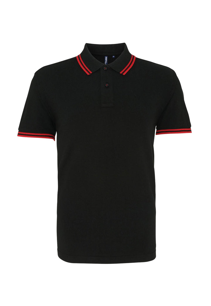 Men's Classic Fit Tipped Dark Polo Shirt AQ011 - The Work Uniform Company