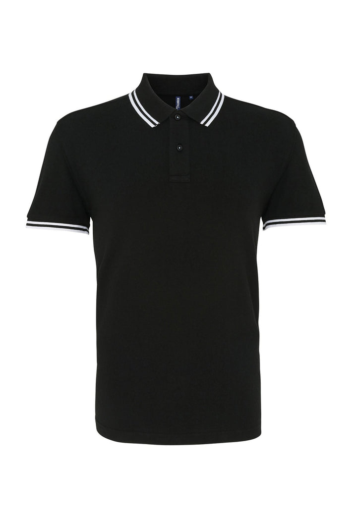 Men's Classic Fit Tipped Dark Polo Shirt AQ011 - The Work Uniform Company