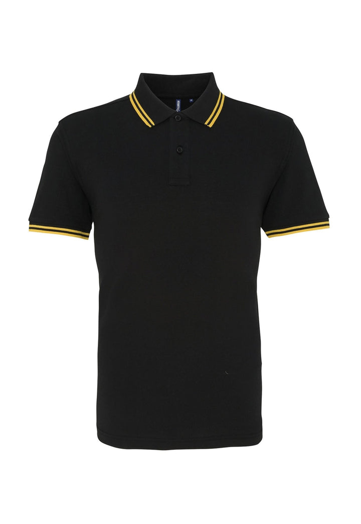 Men's Classic Fit Tipped Dark Polo Shirt AQ011 - The Work Uniform Company