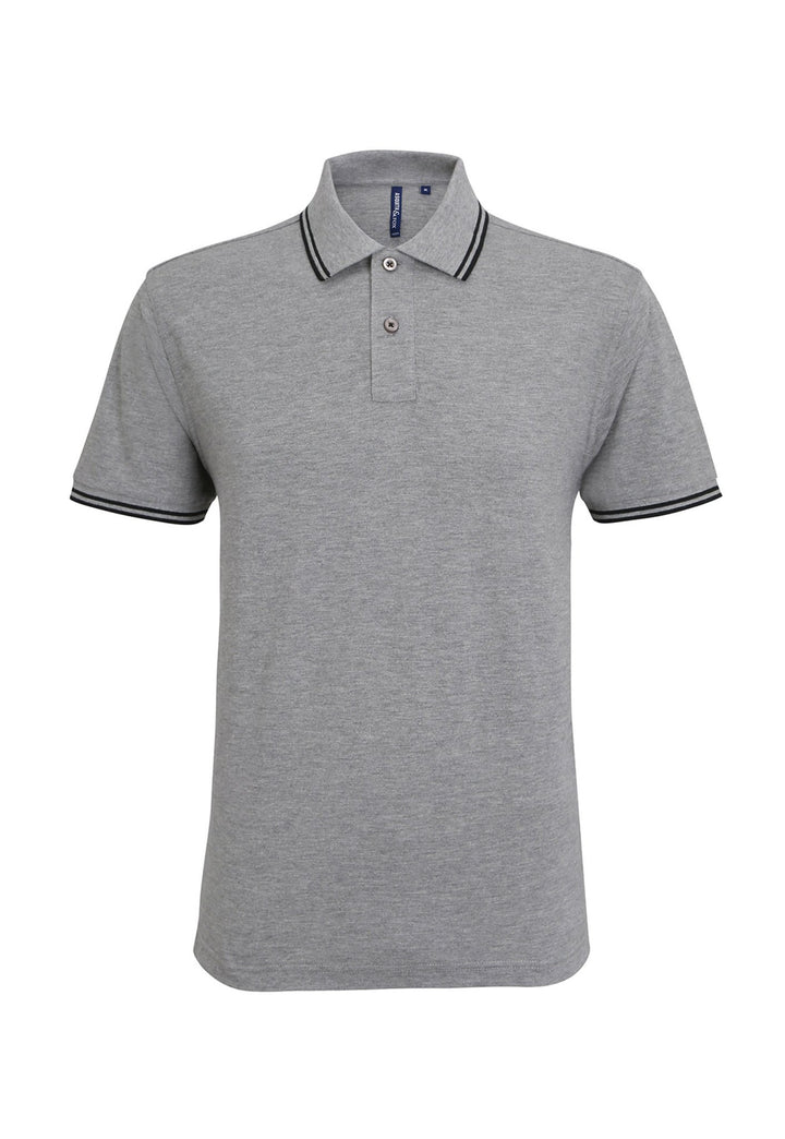 Men's Classic Fit Tipped Dark Polo Shirt AQ011 - The Work Uniform Company