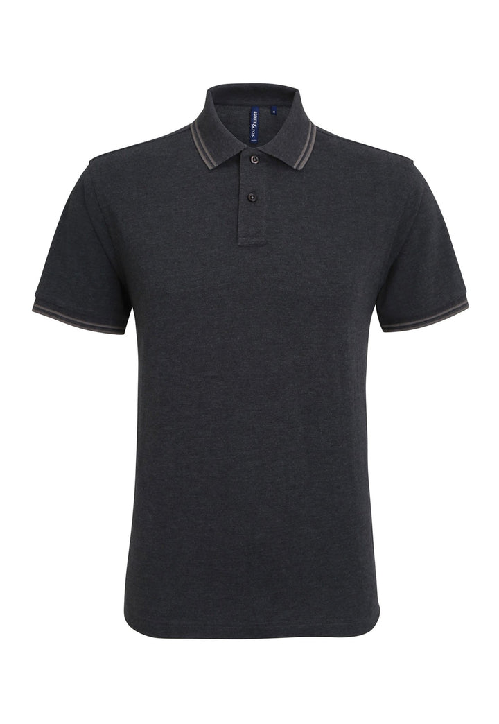 Men's Classic Fit Tipped Dark Polo Shirt AQ011 - The Work Uniform Company