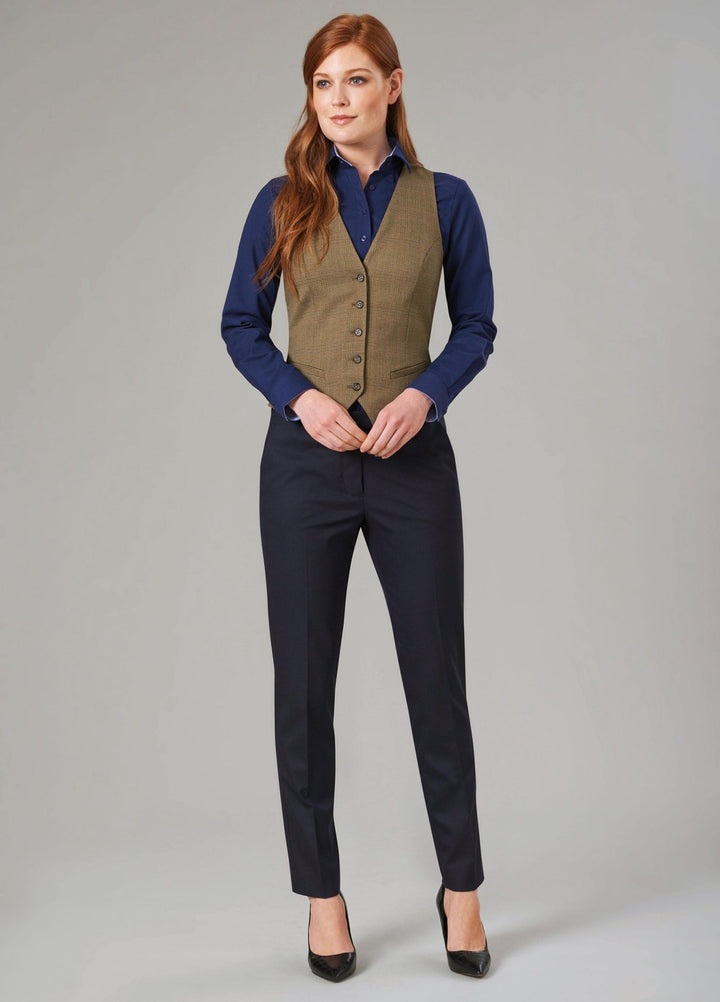 Olivia Check Waistcoat - The Work Uniform Company