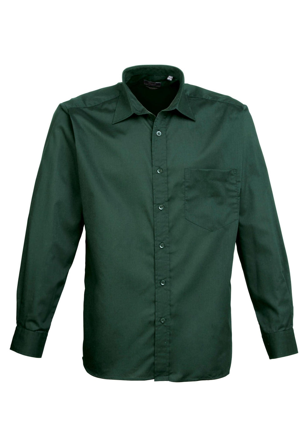 Men's Vibrant Long Sleeve Poplin Shirt - The Work Uniform Company