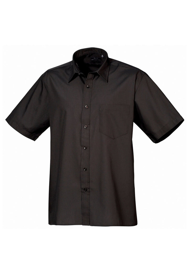 Men's Business Short Sleeve Poplin Shirt - The Work Uniform Company