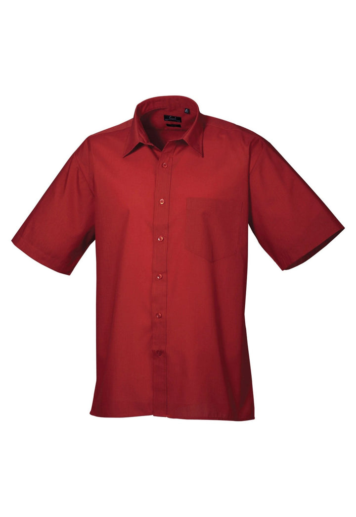 Men's Business Short Sleeve Poplin Shirt - The Work Uniform Company