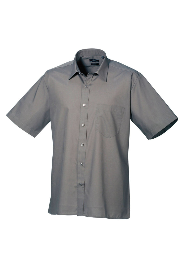Men's Business Short Sleeve Poplin Shirt - The Work Uniform Company