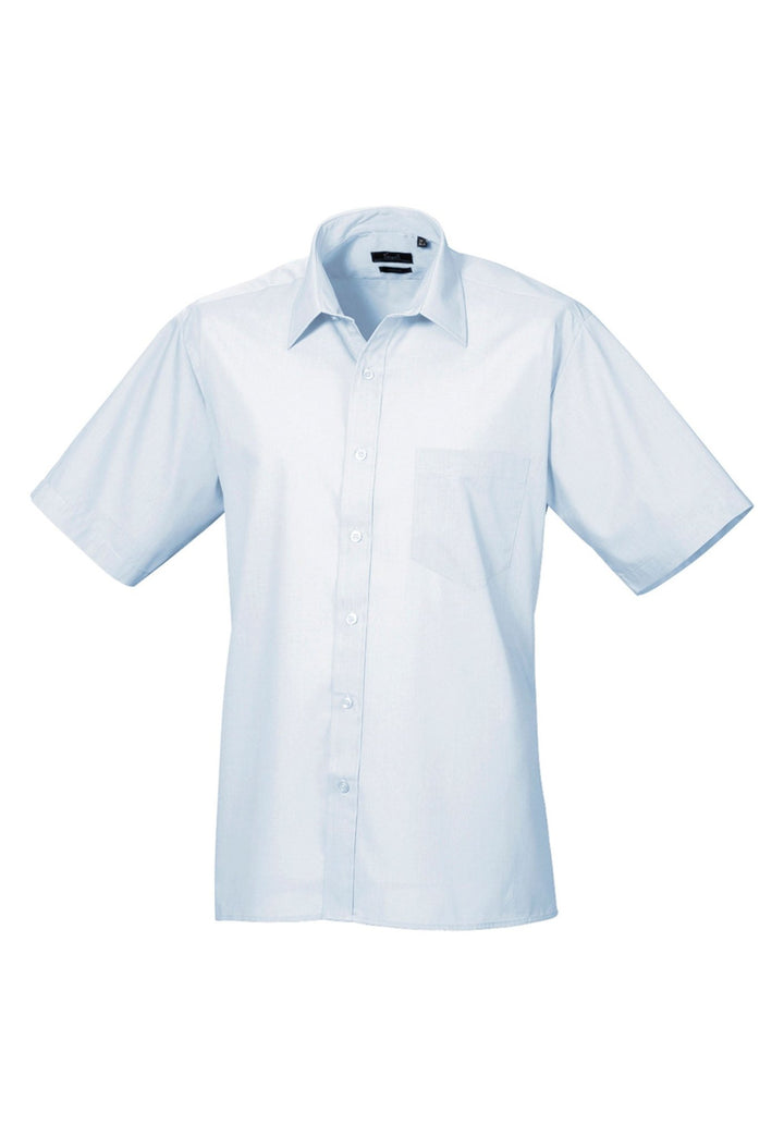 Men's Business Short Sleeve Poplin Shirt - The Work Uniform Company