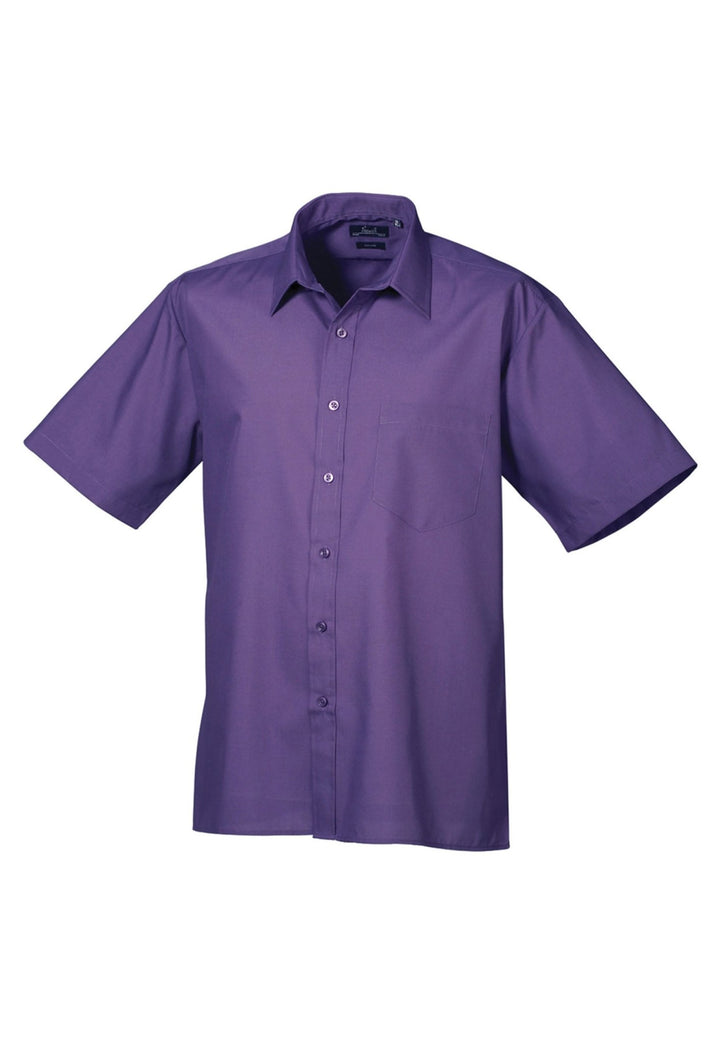 Men's Business Short Sleeve Poplin Shirt - The Work Uniform Company