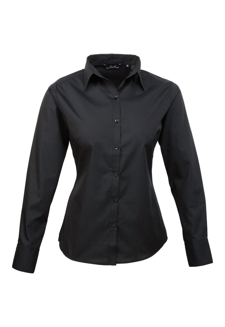 Women's Poplin Blouse PR300 - Bundle of 8 with Free Logos - The Work Uniform Company
