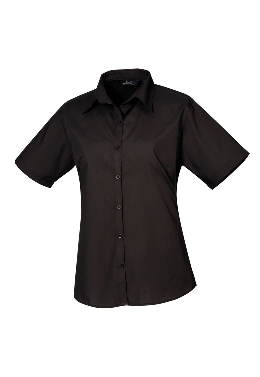 Women's Short Sleeve Poplin Blouse - The Work Uniform Company