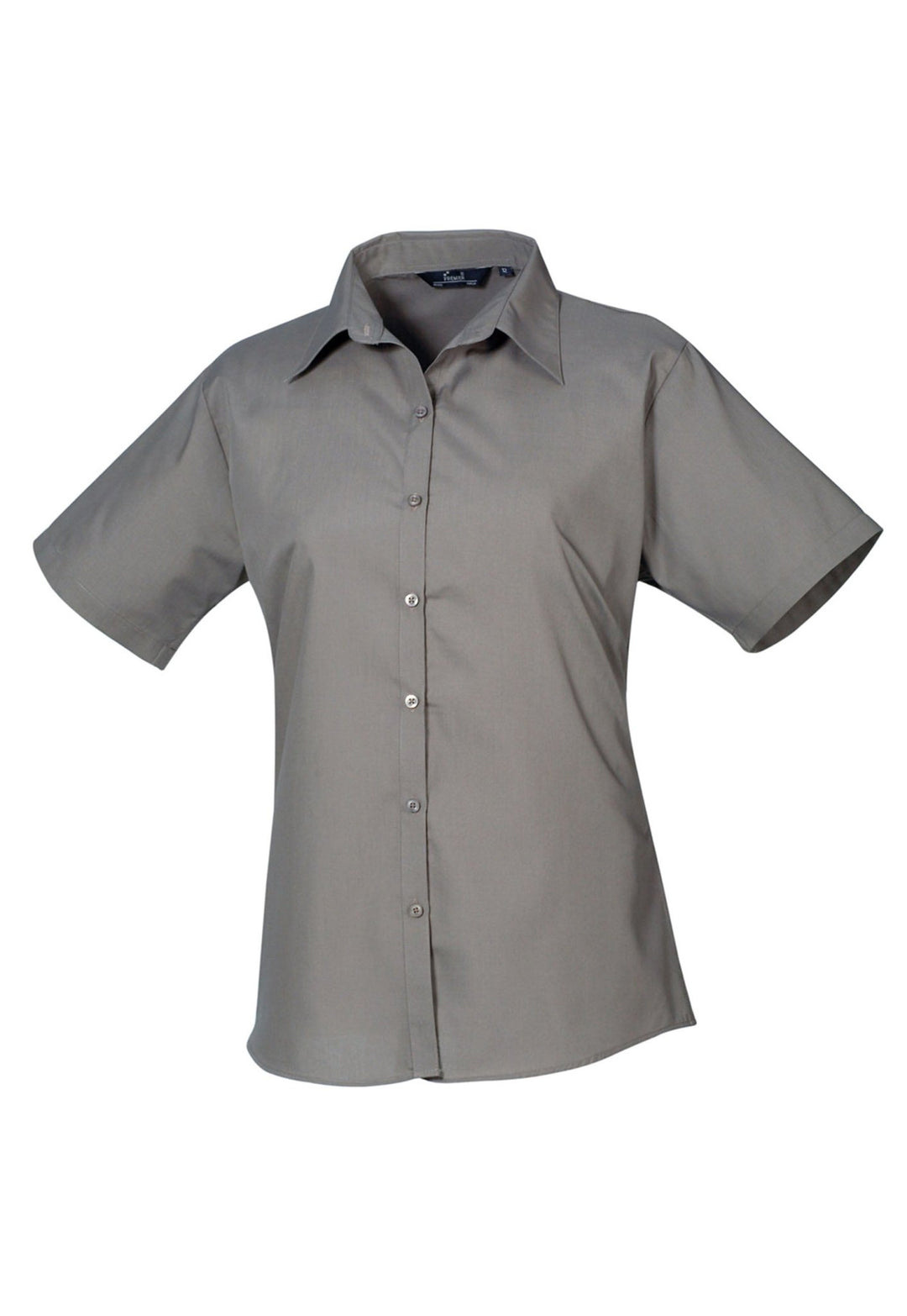 Women's Short Sleeve Poplin Blouse - The Work Uniform Company