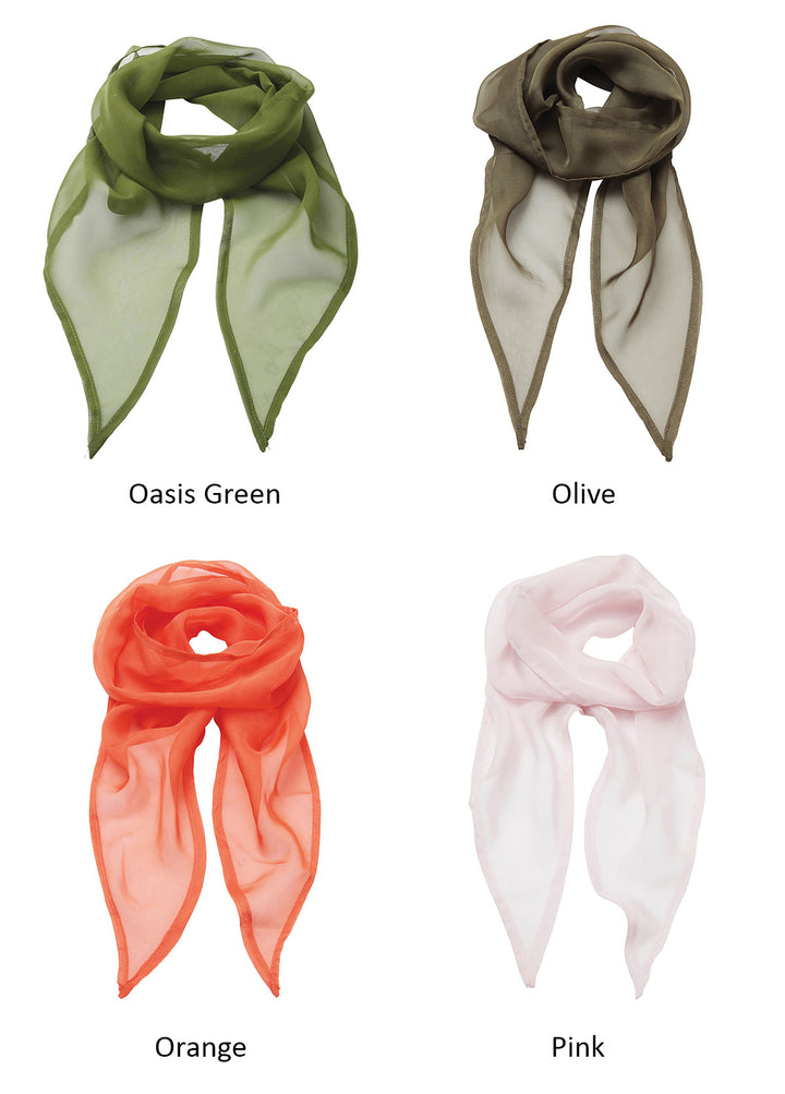 Ladies Chiffon Scarf - The Work Uniform Company